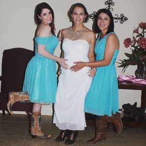Tiffany Blue Bridesmaid dress 👗